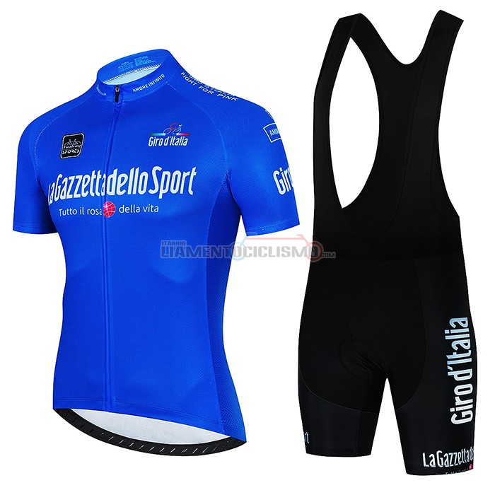 Abbigliamento Ciclismo Giro d'Italia Manica Corta 2022 Scuro Blu